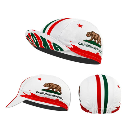 Classic Red Blue Green Bear California Arizona Cycling Caps Summer Sports Quick Dry Bicycle Hat Men And Women Wear Breathable