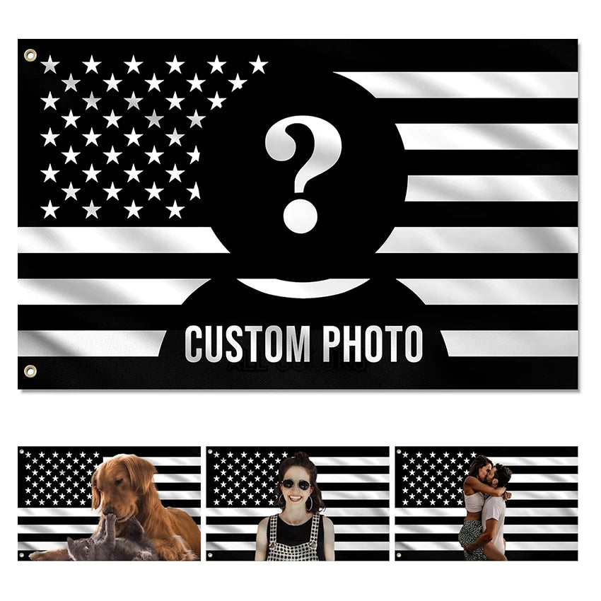 Custom Pink America Flag 3x5 Ft Personalized Banners with Photo Custom Funny Tapestry Poster For Indoor Outdoor Decor Gift Room