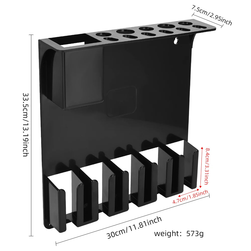 Hair Styling Tools Storage Box For Beauty Scissors Electric Clipper Comb Rack Salon Hairdressing Holder Desktop Case