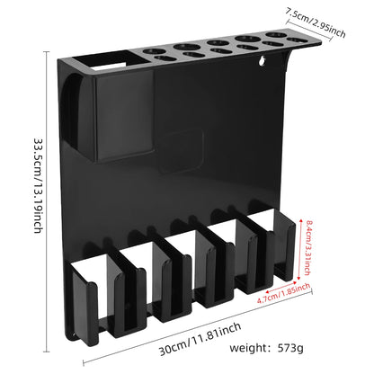 Hair Styling Tools Storage Box For Beauty Scissors Electric Clipper Comb Rack Salon Hairdressing Holder Desktop Case