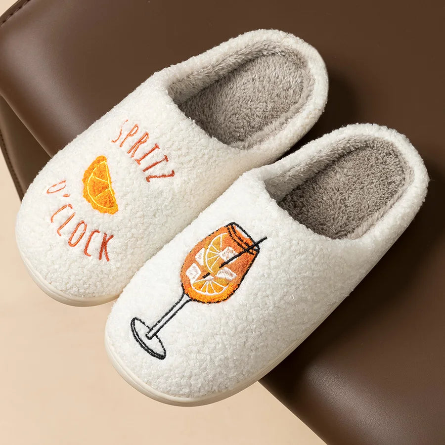 Women's Slippers Aperol Spritz Spritz O'Clock Cozy Comfy Fluffy Slippers Party Bridal Shower Mom Daughter Gift For Girl