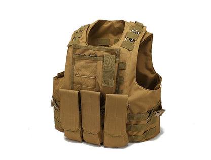 Nylon Tactical Vest Body Armor Hunting Carrier Accessories Men Combat MOLLE Camo Military Vest Outdoor CS Hunting