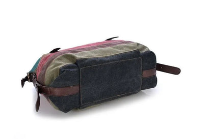 Canvas Totes Striped Womens Handbag 2021 Patchwork Rainbow Shoulder Bag Fashion Female Casual Crossbody Bag Sac A Main
