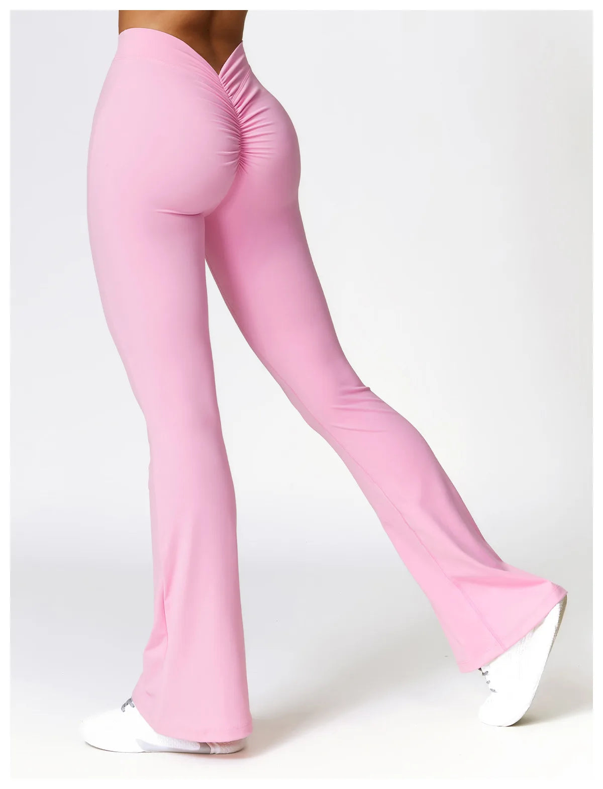Gym Fitness Sports Flared Pant Dance Trousers Women V-shaped Hip Yoga Pants Flare Leggings Women High Waist Wide Leg Pants Women