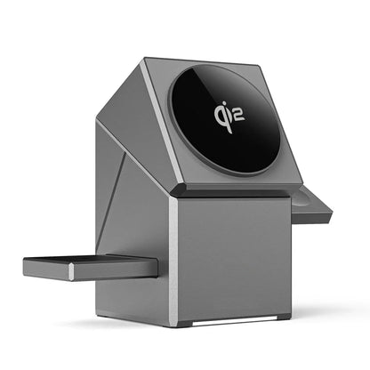 New 15W Qi2 3 In 1 Touch Autorotation Magnetic Wireless Charger For Android iPhone iWatch Magsafe Fast Charging Dock Station
