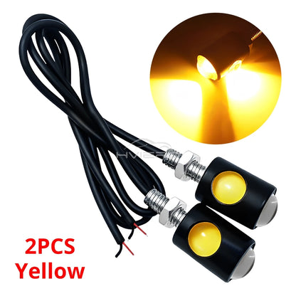 1/2/4/10pc Car Motorcycle Eagle Eye Led Daytime Running Light Super Bright Turn Signal License Plate Tail Reverse Clearance Lamp