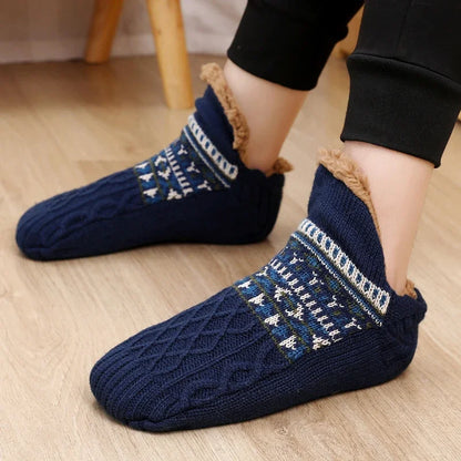 Thermal Mens Slipper Socks Fluffy Winter Warm Non-slip Floor Socks Thickened Home Sleeping Soft Snow Socks Sleep Carpet Socks