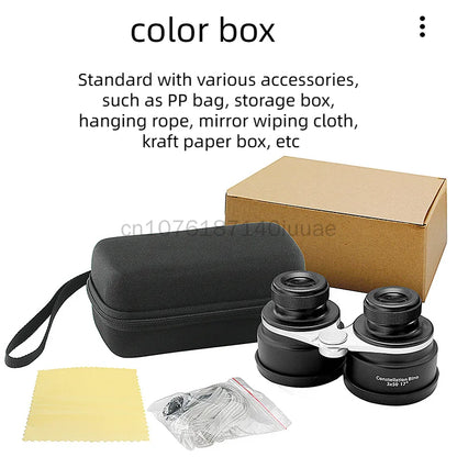 New Type of High-definition Small Portable Telescope with Full Optical Lenses, Outdoor Viewing and Hunting Binoculars 2x54