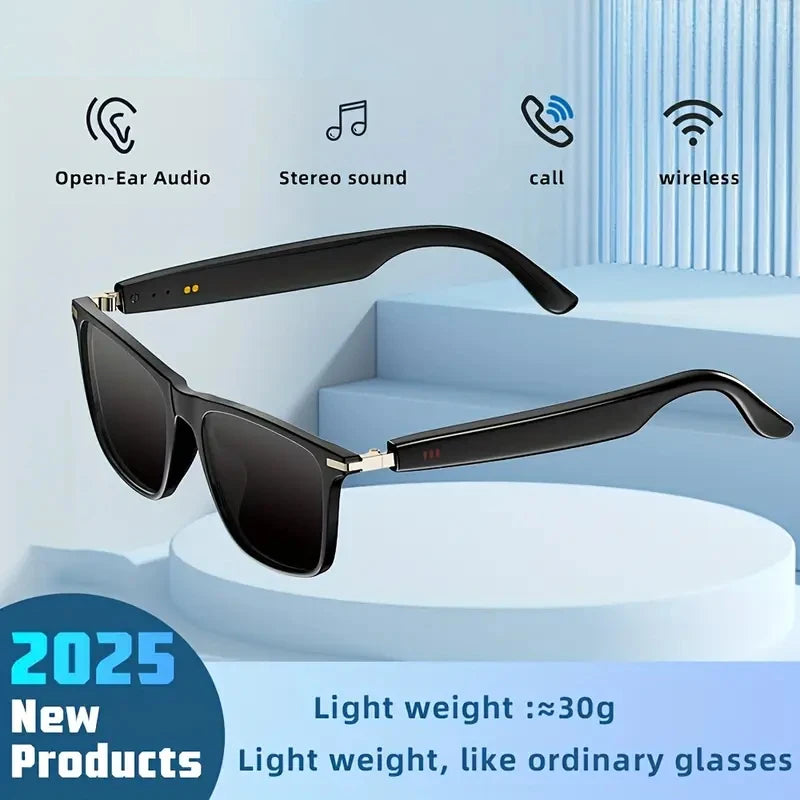 SENBONO Audio Smart Glasses With Open Ear Headsets Hands-Free Call Sunglasses Anti-blue Light Glasses For Xaomi Android IOS