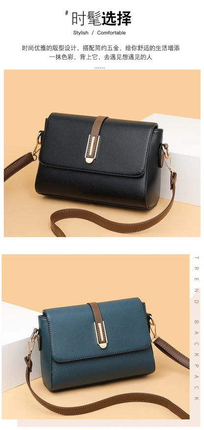 Fashion Crossbody Bag PU Leather Messenger Bag Versatile Sling Shoulder Women's Bag Small Handbags Sac A Main Femme Bolsas
