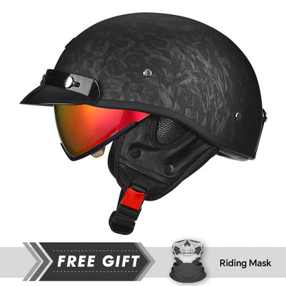 New Arrivals Retro Half Face Motorcycle Helmet DOT ECE Half Motorbike Helmets Men Women Unisex Low Profile Half Helm