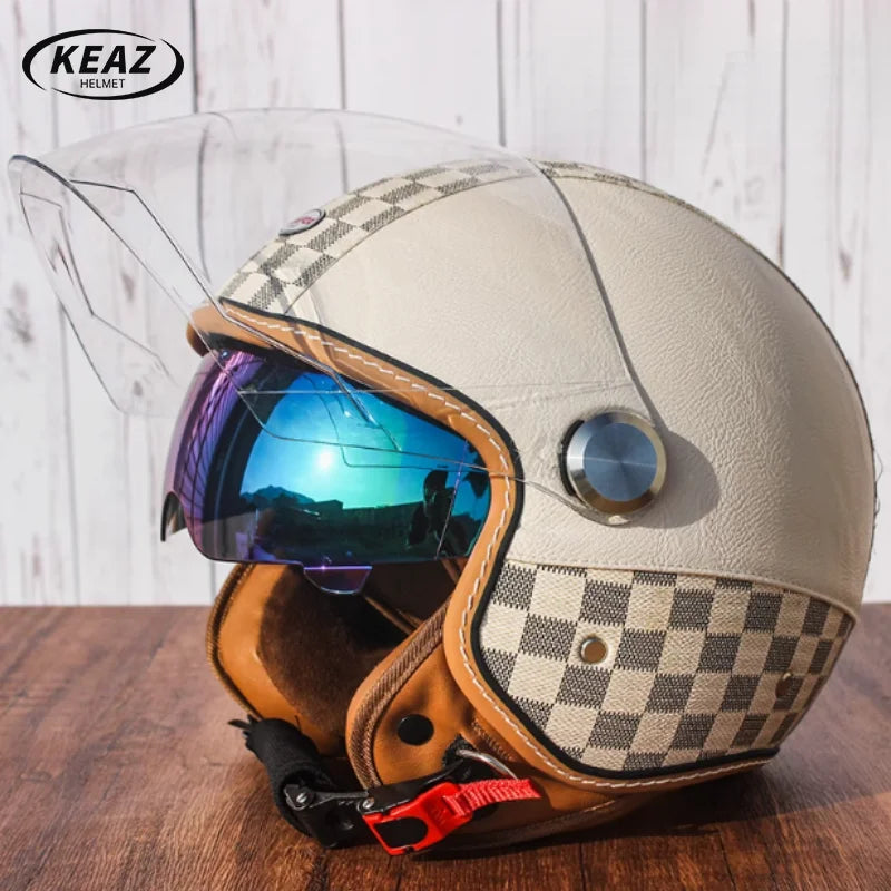 Japan Imported The New DOT Standard Certified Electric Motorcycle Helmet Female Winter Warm Male High Quality and Safety