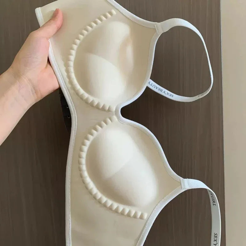 Wireless Push Up Bra A-C Cup Seamless Invisible Bralette w/ 3D Pads Anti-Sagging Comfort for Small Chest No Trace Underwear