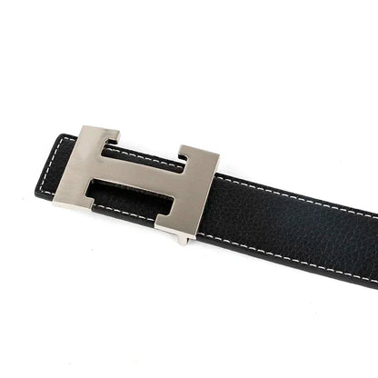Red Luxury Designer Brand Cowhide H Belt Men High Quality Women Genuine Real Leather Dress Cowhide Strap for Jeans Waistband