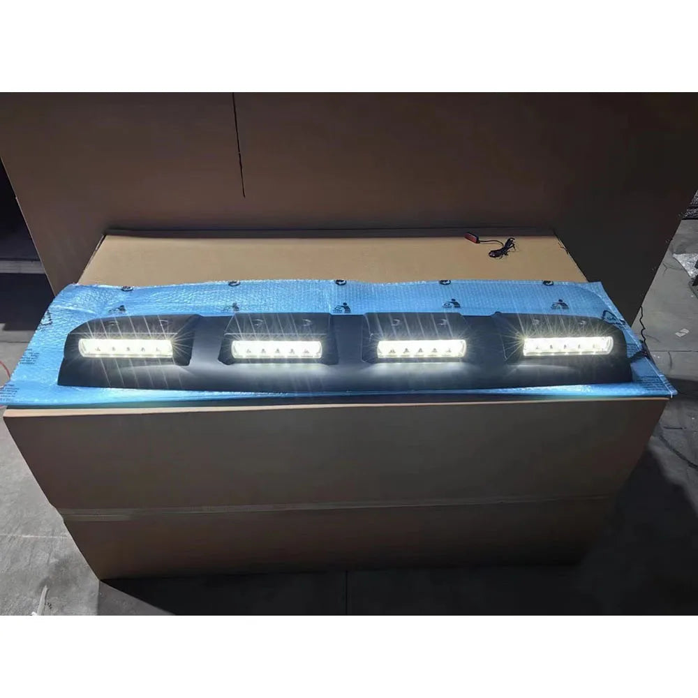 Pickup Roof LED Bar Fit For Ford Ranger T9 Wildtrack Xlt Sport Xl Xls 2022 2023 2024 Car Exterior Roof Top Light Roof Spoiler ﻿