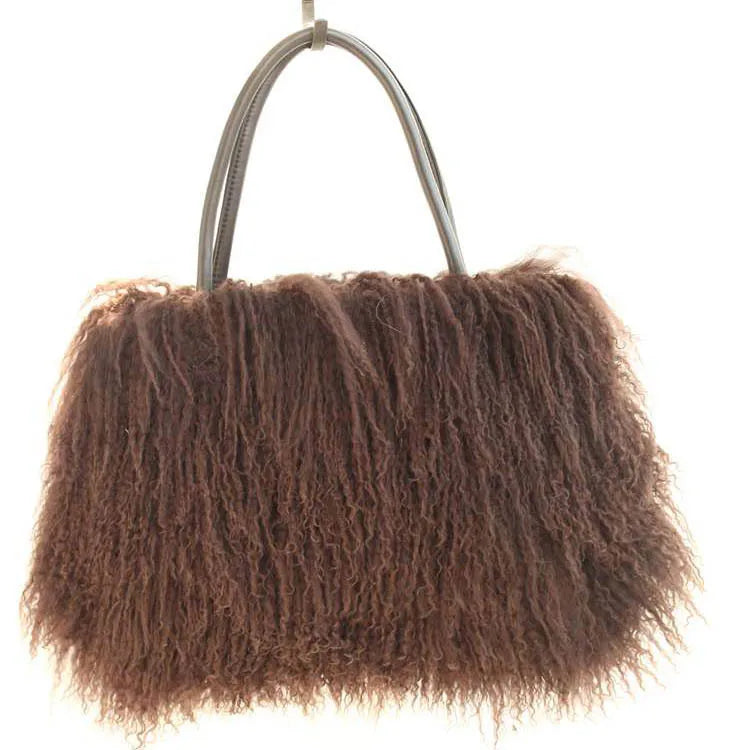 Wool Bag Cute And Versatile Winter Handbag Wool Large Capacity Woman Bags Relaxed Texture Furry Women Fashion Tote Shoulder Bag
