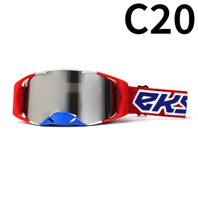 Off-Road Motorcycle Goggles - Windproof, Dustproof Protective Eyewear for Motocross, ATV Riding, Cycling & Outdoor Adventures,