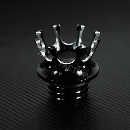 Motorcycle Gas Fuel Tank Cap Crown Style Tank Oil Cover For Harley Touring  Road King FLHR Sportster XL883 Softail Fat Boy Dyna