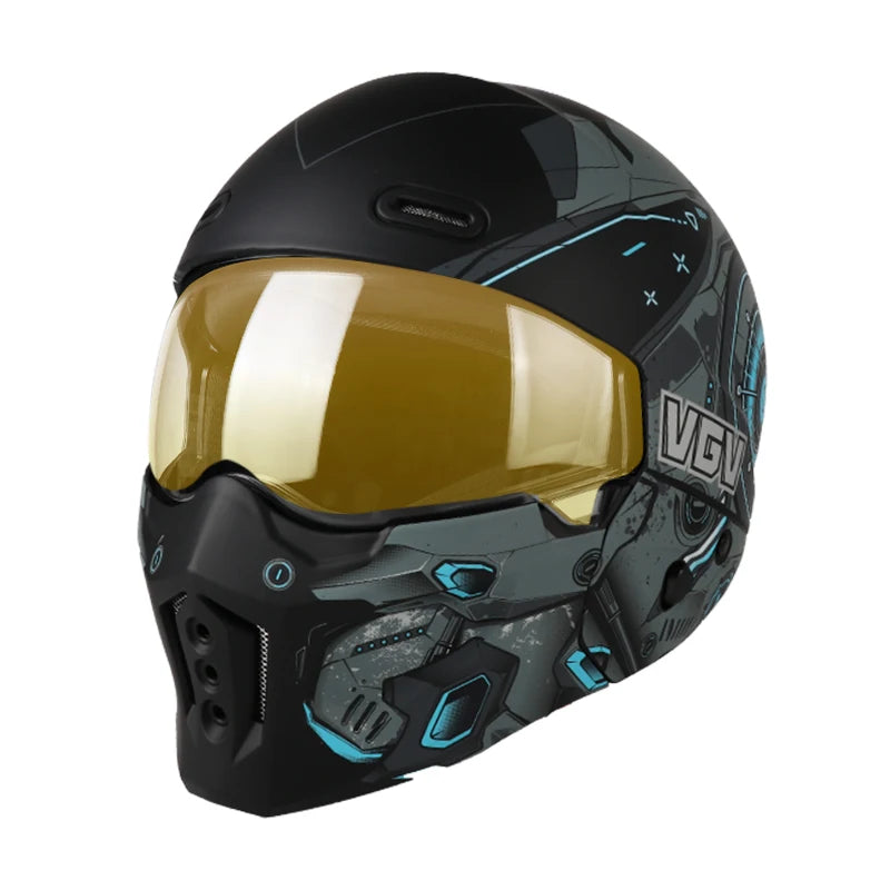 High-Quality Motorcycle Helmet, Personalized Scorpion Warrior Full Helmet, Suitable for Men and Women for Year-Round Riding