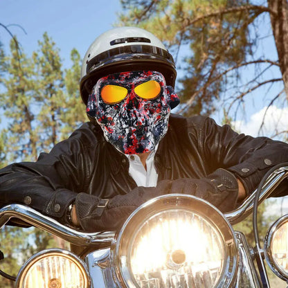 Dirt Bike Racing ATV Racing Halloween Eyewear Shield Skull Face Mask For Eyewear Motorbike