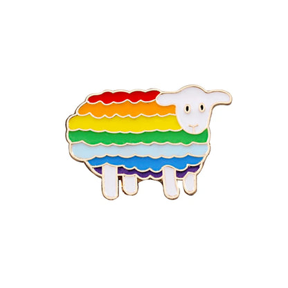 LGBT Flag Rainbow Heart Brooch Peace and Love Enamel Pins Clothes Bag Lapel Pin Gay Lesbian Pride Icon Badge Unisex Jewelry Gift