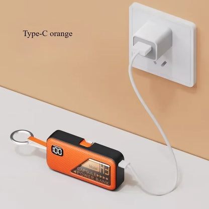 20000mAh Mini Power Bank PD20W Fast Charging Comes with Cable Digital Display PowerBank for IPhone13 14 15 16 Samsung and Xiaomi