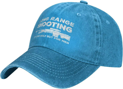 Funny Hat Long Ranges Shooting It's Like Golf But for Men Hat Men Dad Hats Cool Caps