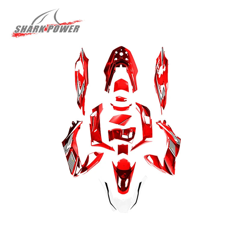 Motorcycle Accessories and Frame Body Spare Parts Motorbike Fairing Kit Front Fairing Fixed Wing Intake Wing for Honda PCX 160
