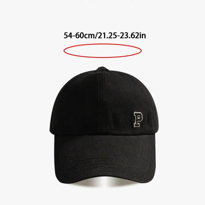 Sports Hat Empty Top Cap Embroidered Letter Cotton Tied Ponytail Braid Girl Baseball Hat Sun Hat Korean Style Caps Baseball Cap