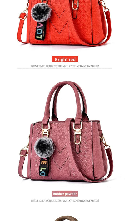 Fashionable Embroidered Large Capacity Women's Handbag Hot Sale Of The Season New Korean Style Handbag Shoulder Bag Tassel Penda