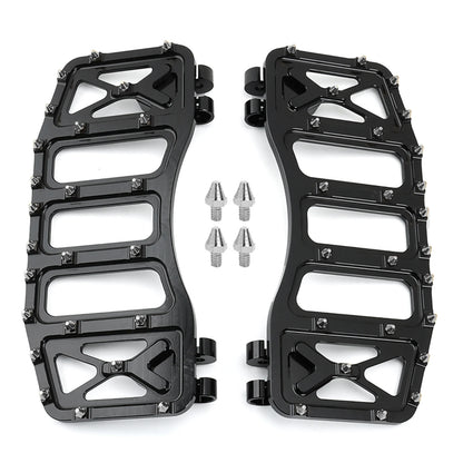 Wide Floorboards MX Foot Pegs Footrest Driver Pedals for Harley Touring Road King Street Glide 86-2023 Softail Fatboy Dyna FLD