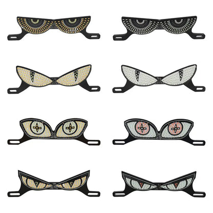 Motorcycle LED License Plate Decorative Lights Snake Eye Rear Tail Light Strobe Flashing Electric Motorcycle Modified Accessory
