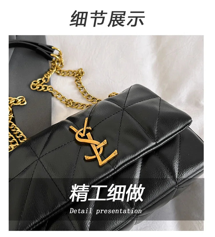 2025 New Luxury Diamond Quilted Chain Bag Women Fashion Crossbody Shoulder Bag For Commute