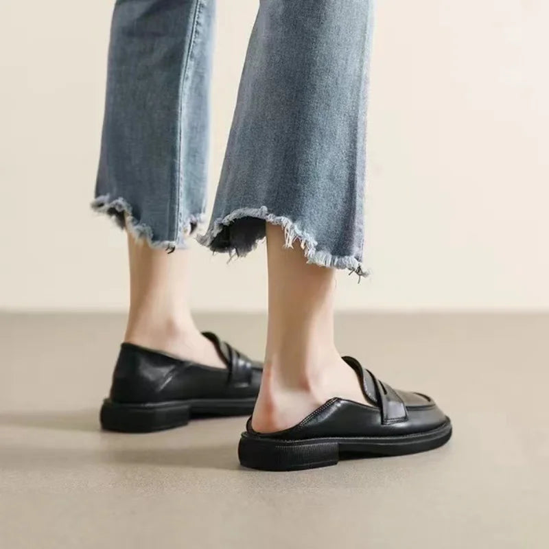Women's Soft Sole Loafers - Comfortable Slip-On Flats, Suitable for Commuting and Casual Wear, Minimalist Design, Mother's Shoes