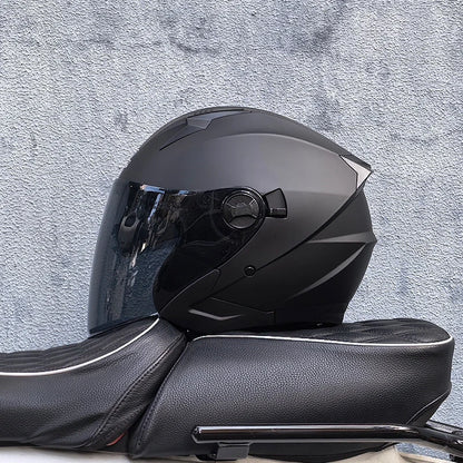 ORZ-705 Latest High Quality Motorcycle Helmet Half Covering Dual Lens Cascos para Motos Male Female Couple Capacetes de Moto