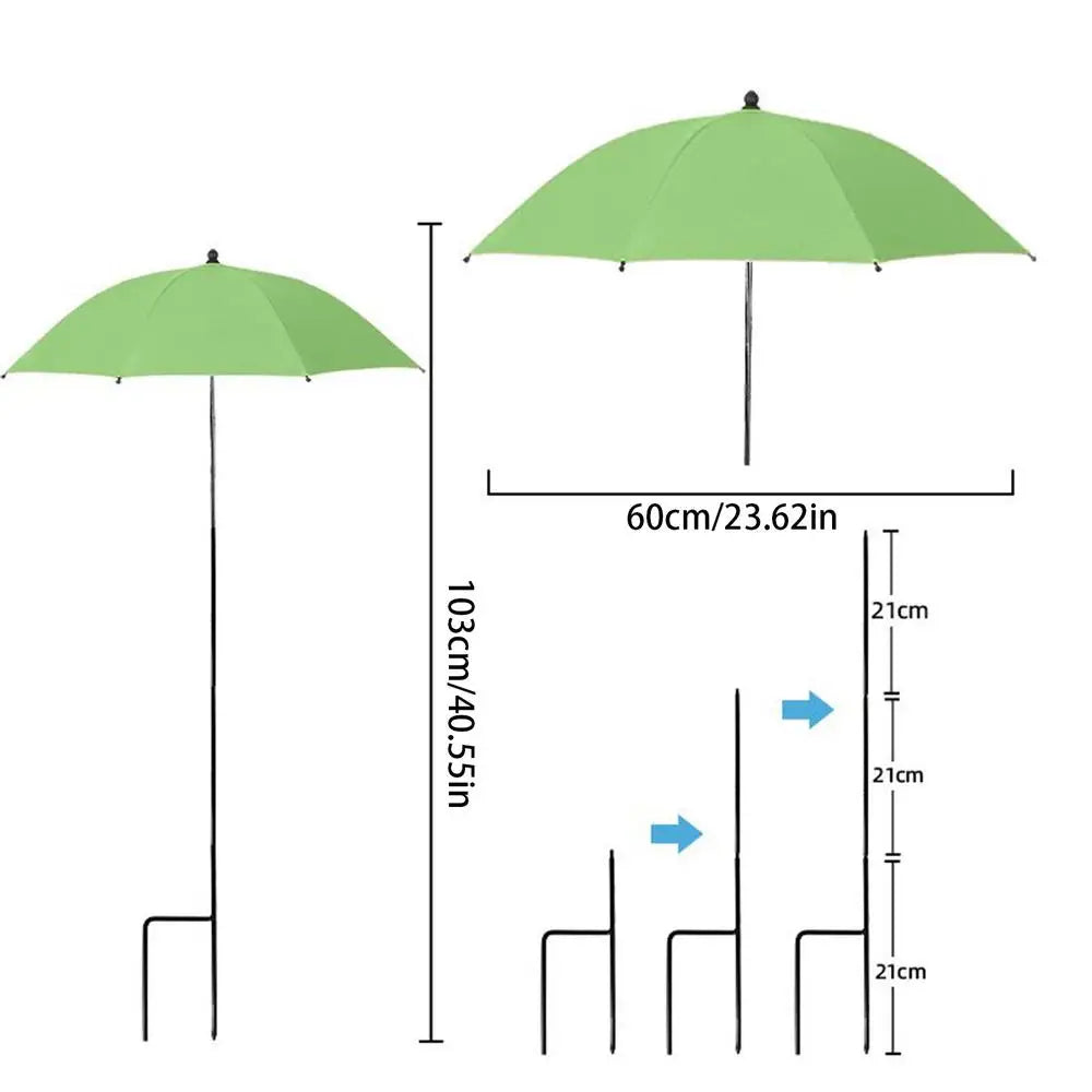 Small Patio Umbrella Adjustable Garden Shade Home Gardening Supplies For Hot Day Flowers Balcony Beach Lawn Care Supplies
