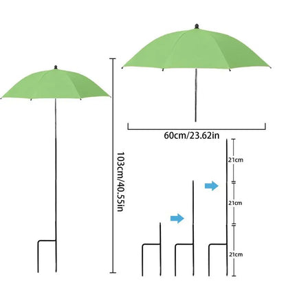 Small Patio Umbrella Adjustable Garden Shade Home Gardening Supplies For Hot Day Flowers Balcony Beach Lawn Care Supplies