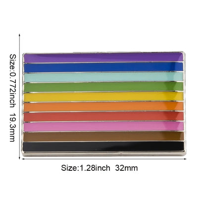 10pcs a lot Philadelphia Pride Badges LGBT Pin Metal Rainbow Badge Pins Gay Pride Lapel Pinback