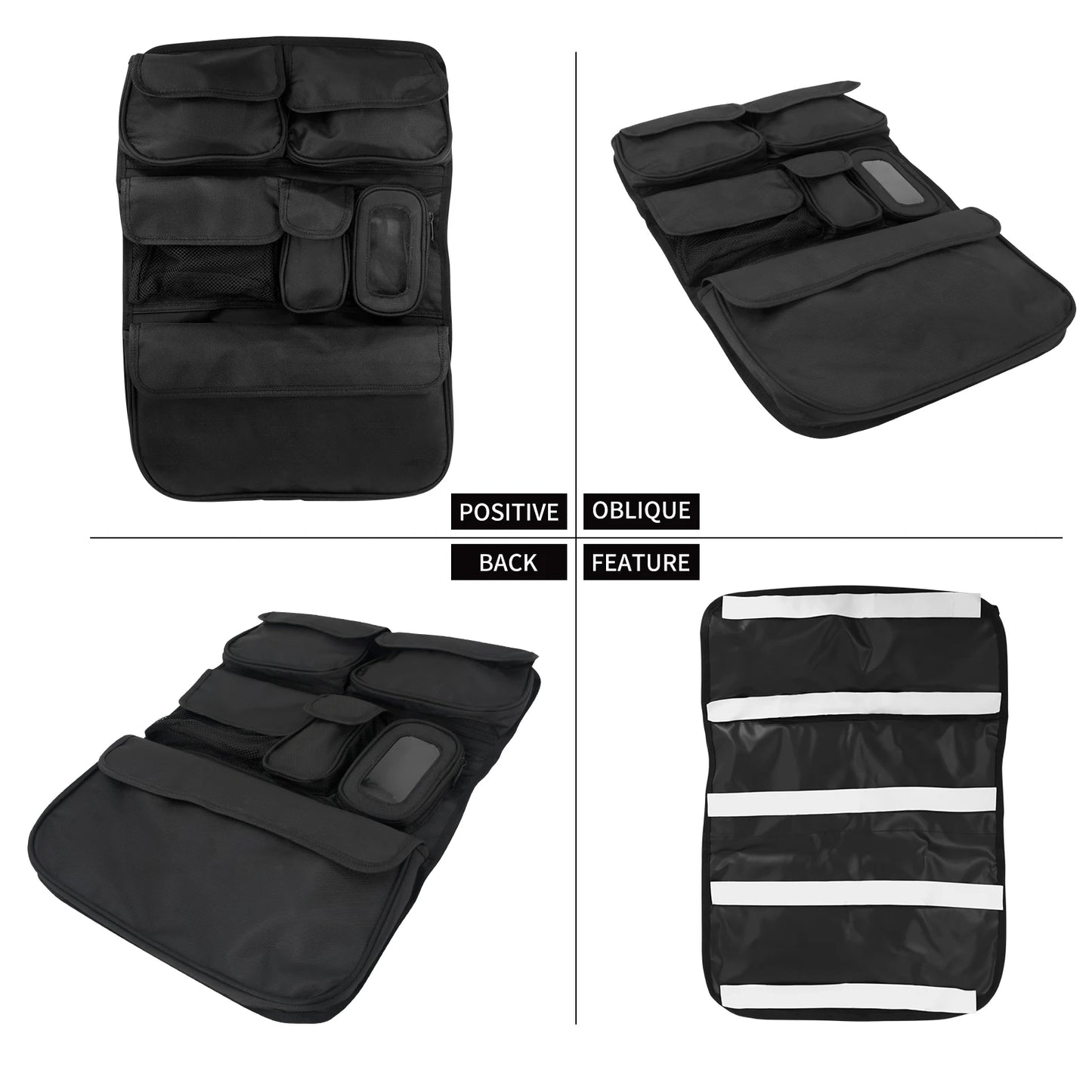 Motorcycle Saddlebag Tour Luggage Organizer Lid Storage Bag For Harley Touring  Road King Street Glide FLHR FLHTK 2014-Later