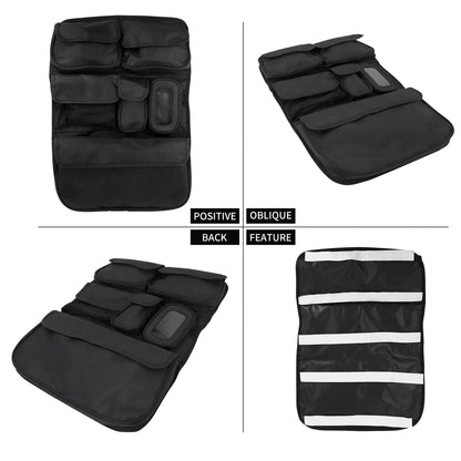 Motorcycle Saddlebag Tour Luggage Organizer Lid Storage Bag For Harley Touring  Road King Street Glide FLHR FLHTK 2014-Later
