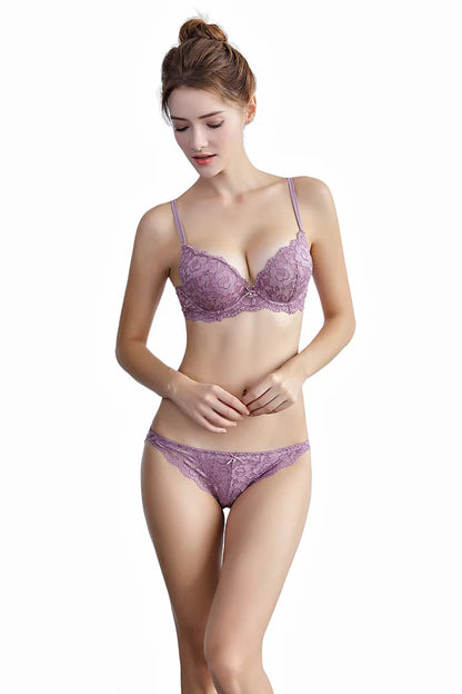 Women Sexy Lace Bra Padded Push Up Lingerie Intimates Elegant Ladies Underwear Casual Daily Female Bra