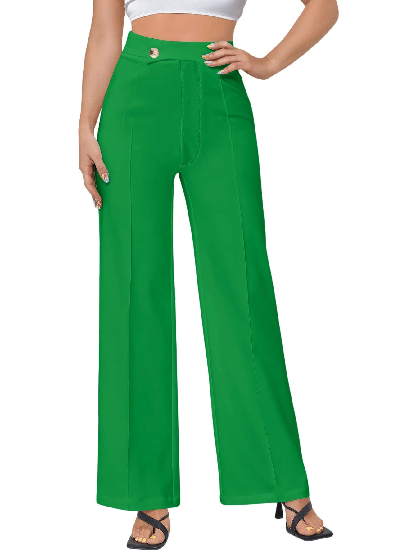 Women Flared Wide-leg Pants New 2026 Fashion Temperament Commuting Pants Versatile Fashionable Casual Wide Leg Pants Trousers