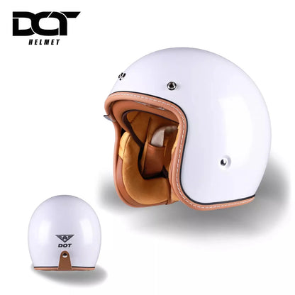 China 3C certification retro motorcycle helmet lightweight ventilation 3/4 cruise helmet unisex riding helmet.