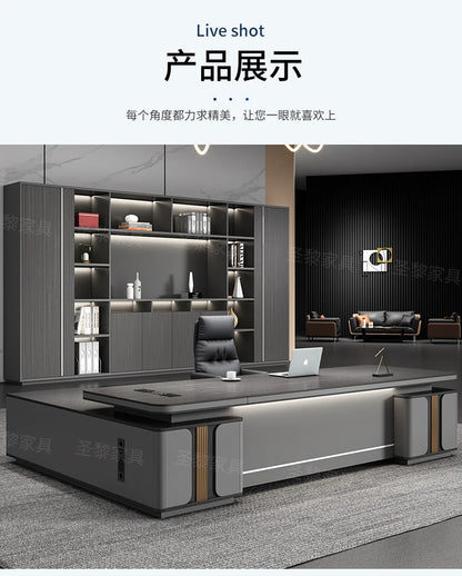 L Shape Storage Executive Desk Designer Computer Bureaux Table Computer Desks Workstation Modern Mesa Escriotorio Home Office