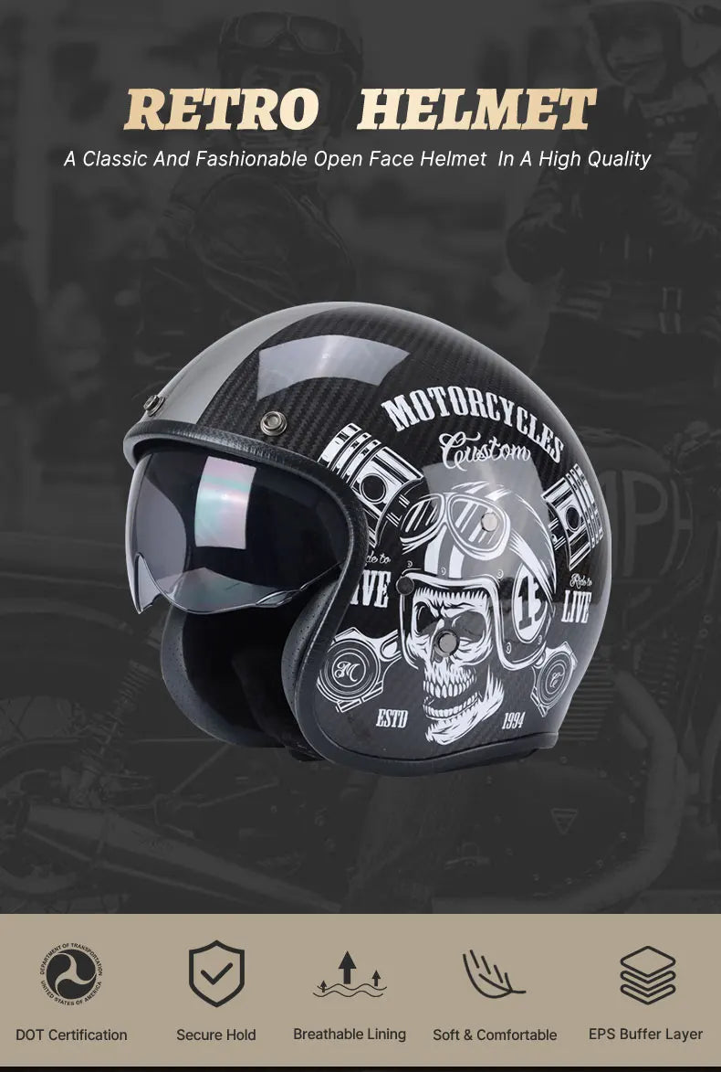 DOT Motorcycle Helmet Half Face Safety Motorbike Scooter Casco Moto Modular Capacetes Helmets Cascos Para Motos Unisex