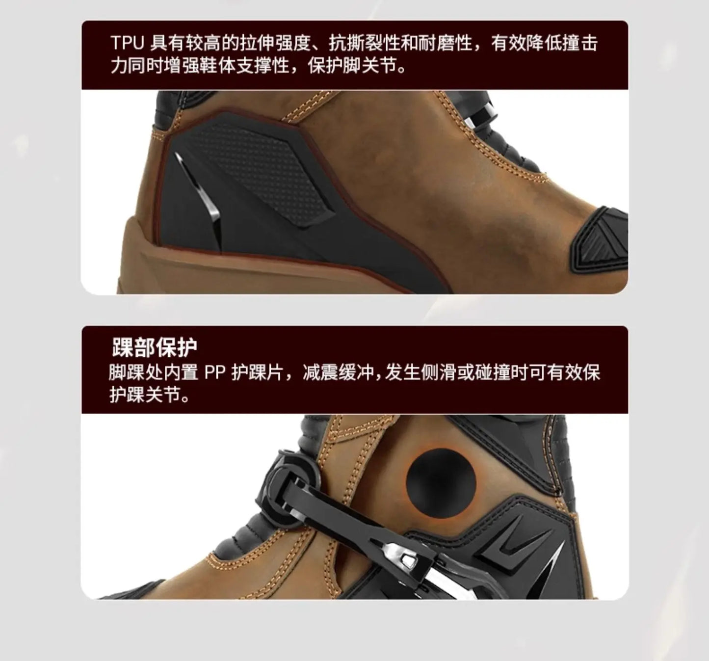 Retro Motorcycle Boots Cowhide Waterproof Mid-Calf Long riding Boots Men Women Riding Motocross Bota Motorbike Motocross Shoes