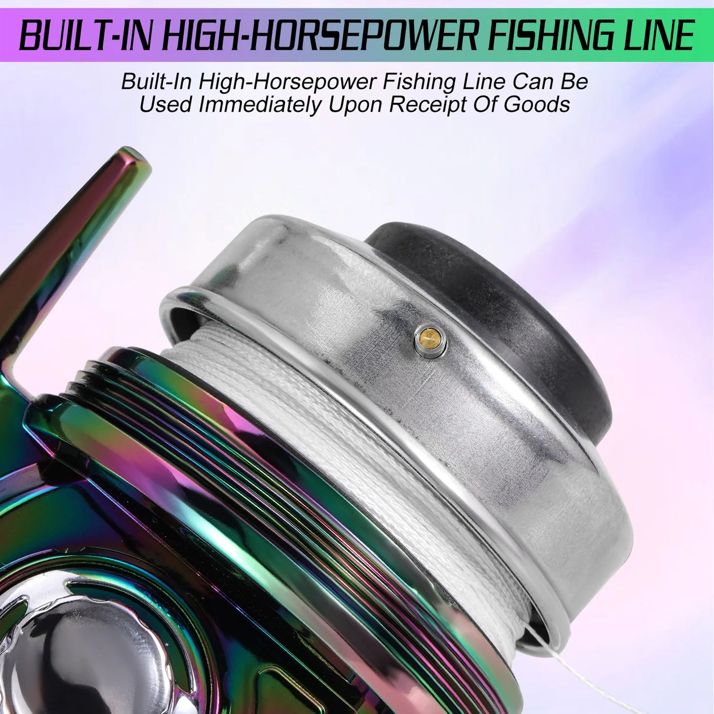 Sougayilang Colorful/Silver Fishing Reel 3.9:1 Gear Ratio&Double Roller Pin Paired with High Quality Ball Bearings Fishing Gear