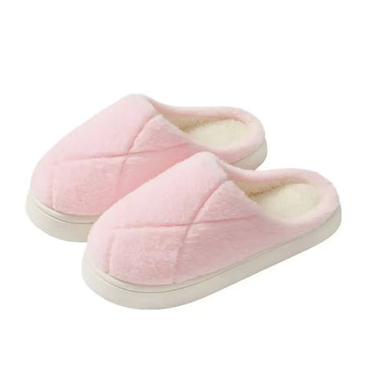 2025 Winter Plush Slippers - Cozy Non-Slip Indoor Warm House Shoes, Cute Lightweight Couple's Unisex Thick Sole Home Slippers