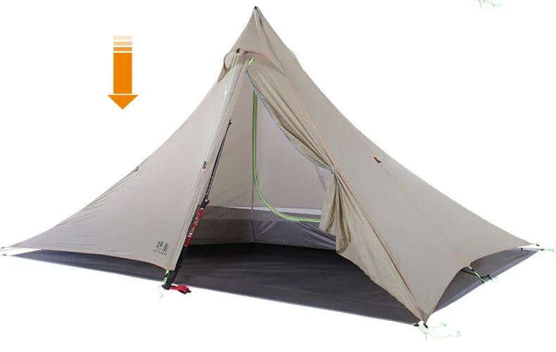 ASTA GEAR Fengyin2 Pyramid Tent Outdoor Ultralight 20D nylon Tent Camping Windproof Hiking Backpacking