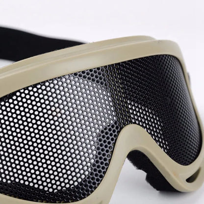 Outdoor Tactical Paintball Goggles Eyewear Iron Wire Mesh Motorcycle Mountaineering Glasses Safe Protection